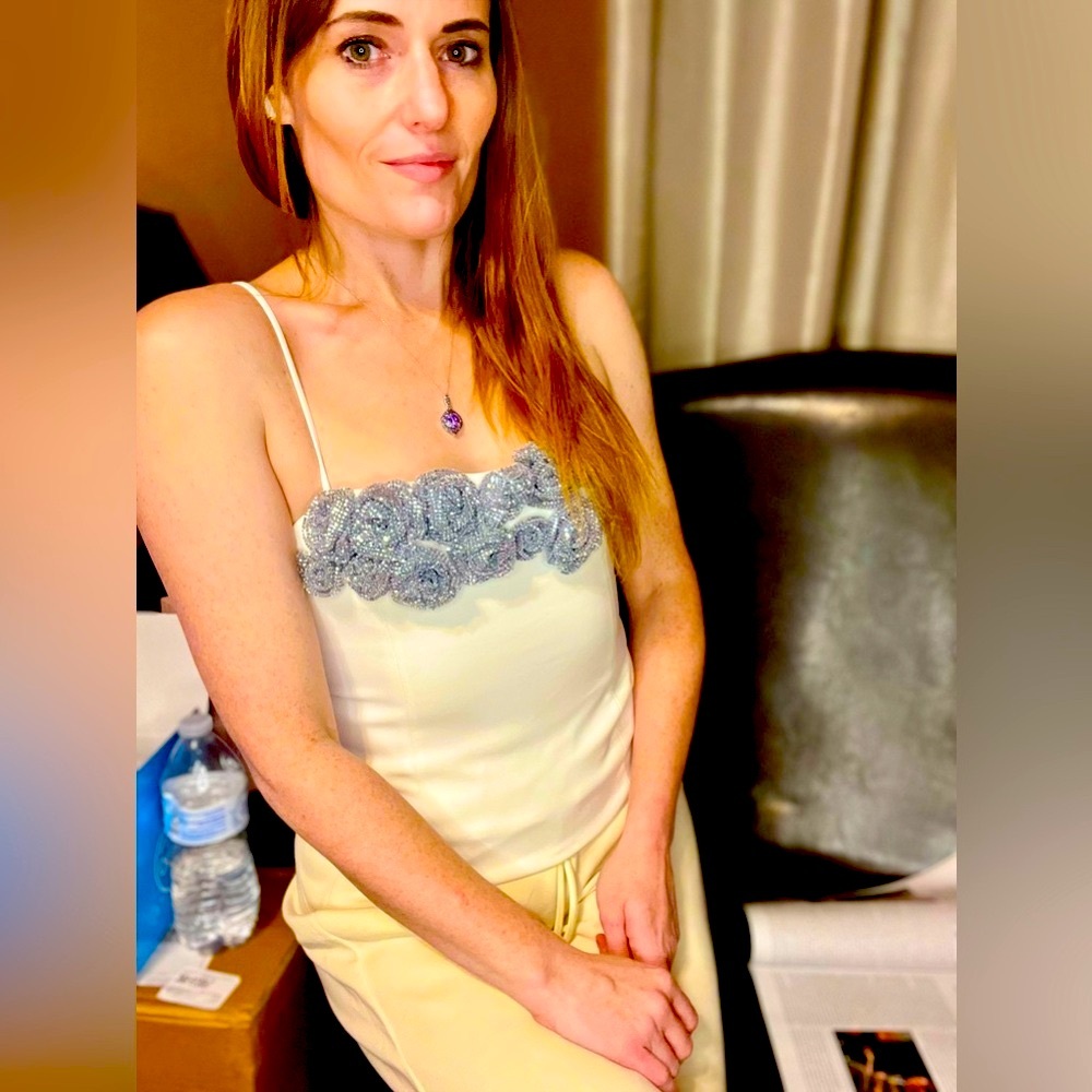 Zara Black and White Formal Top with Embellishments - Picture 2 of 16